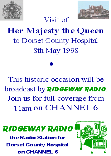 Royal visit broadcast flyer