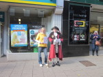 Photo of Town Crier and Amanda Yates