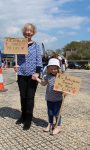 Sue Lamb with grandaughter Sienna came along to say thank you